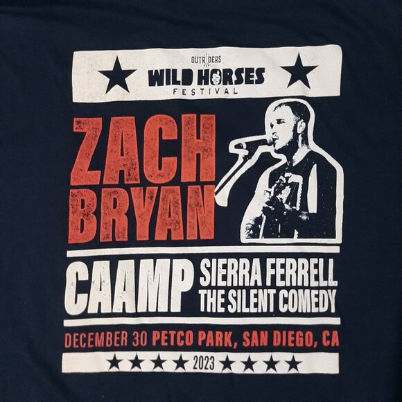 Zach Bryan Official 2024 Tour Merch Whiskey Unisex XXLarge Black 2XL Tshirt NWOT - Picture 5 of 6